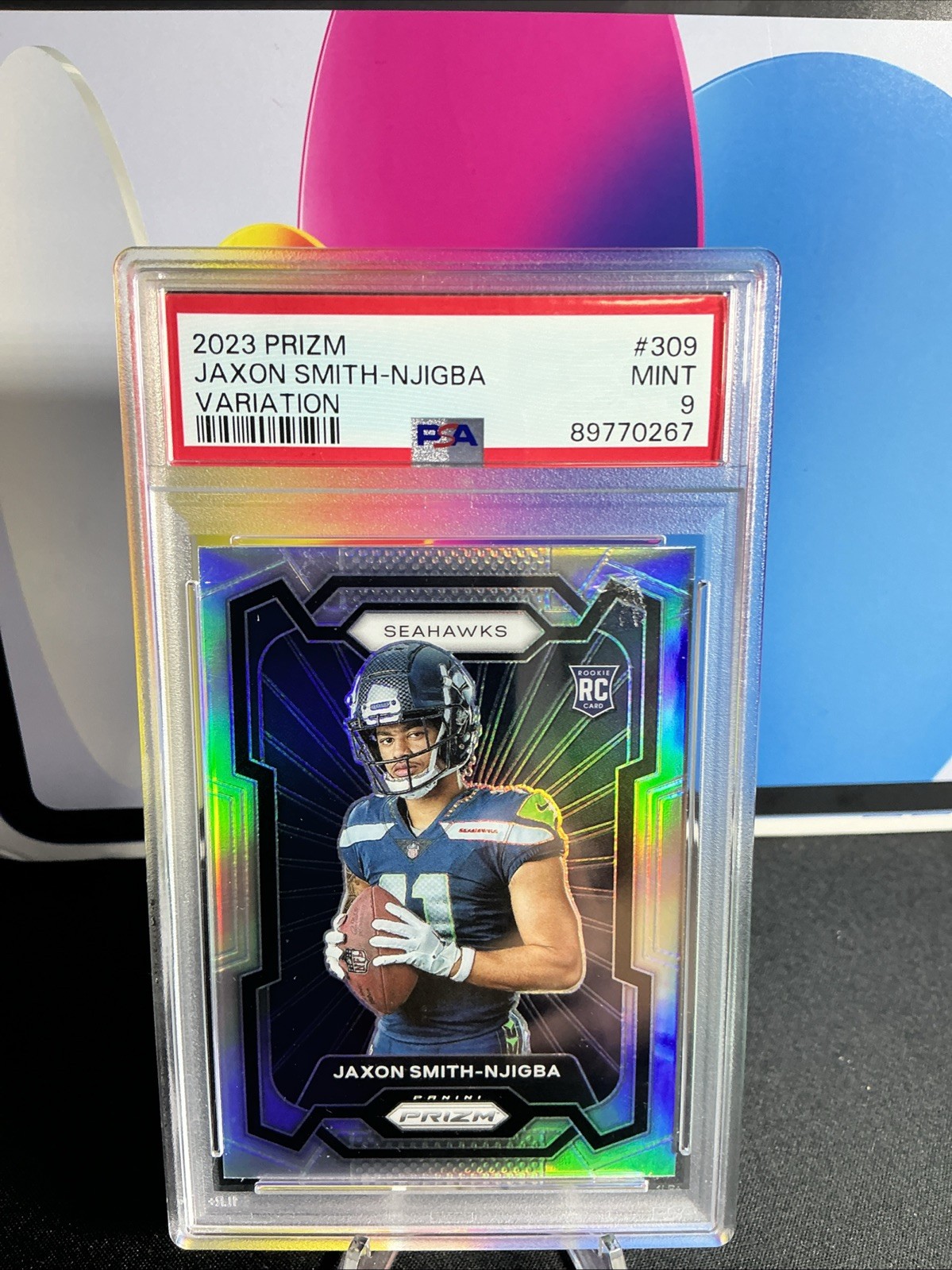 2023 PANINI PRIZM SILVER VARIATION PRIZM #309 JAXON SMITH-NJIGBA PSA 9