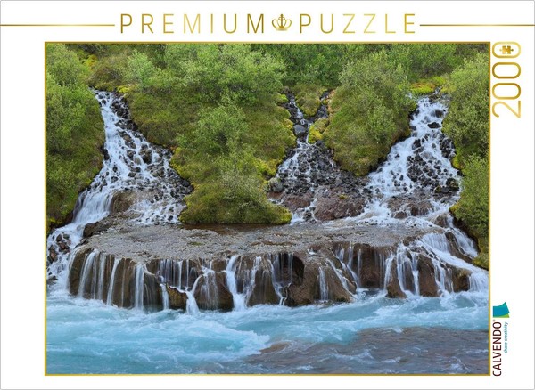Calvendo Puzzle Hraunfossar, Iceland | 2000 Pieces, Finished Size 35.4 × 26.4 In-image