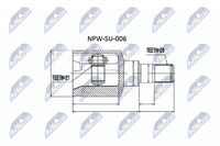 Gelenksatz Antriebswelle Nty NPW-SU-006 FüR Suzuki Liana Er 413 4WD