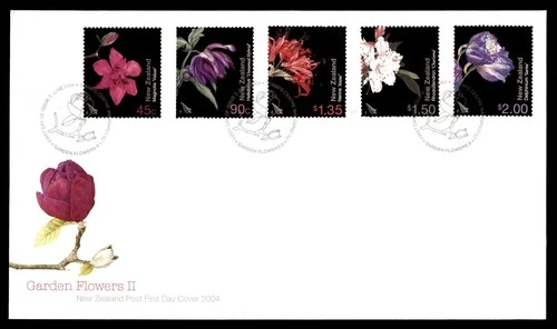 Mayfairstamps New Zealand FDC 2004 garden flowers II First Day Cover aaw_86083