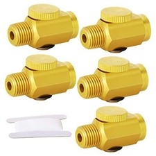  Brass Air Compressor Accessories Control Tool，in-Line Air Flow Regulator 5PCS
