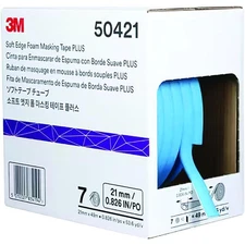 3M Soft Edge Foam Masking Tape PLUS, 21 MM x 49 M, 1RL/BX MMM-50421 Brand New!