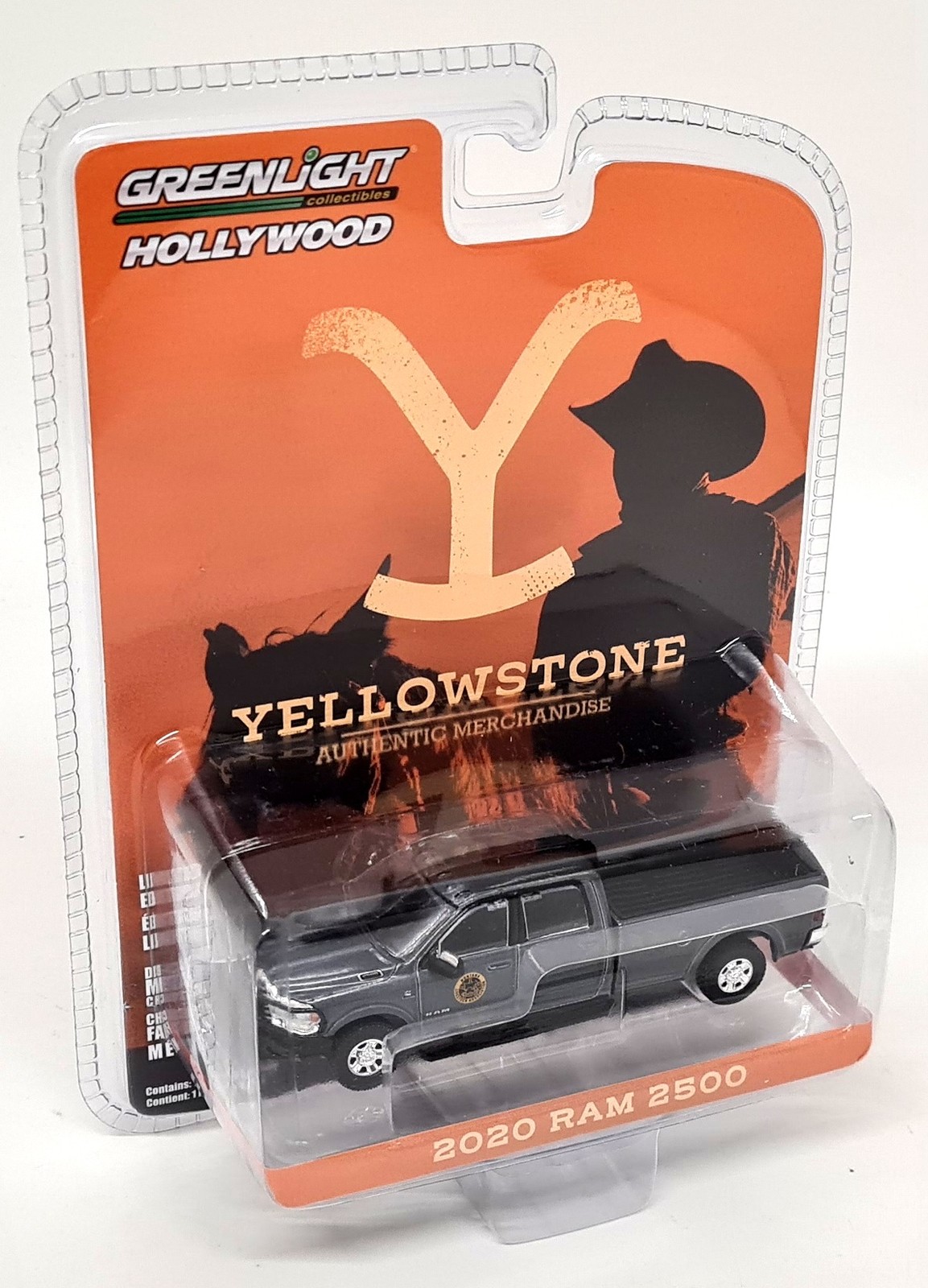 Greenlight 1/64 Dodge RAM 2500 2020 Yellowstone Grey Diecast Model Car