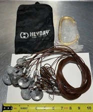 Heyday 4' Texas Rigs Mushroom 6oz Brown Decoy Hunting 12ct