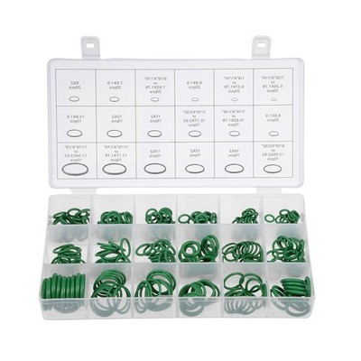 Fluorine Rubber O-Ring Assortment Kit 270 Pieces Seal Gasket Set Green New