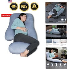 Pregnancy Pillows for Sleeping - 57 Inch U Shaped Full Body Maternity Pillow ...