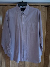 Paul Frederick Shirt Size 17 1/2x34 Classic Fit 2 Ply Cotton Shirt
