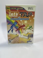 Nintendo Wii Case,Manual & Sticker for Lets Tap Best Buy limited edition NO GAME