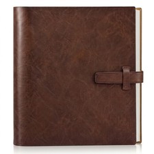 Leather Photo Album 4x6 Holds 240 Pictures, Scrapbook Album 30 Kraft Writing ...