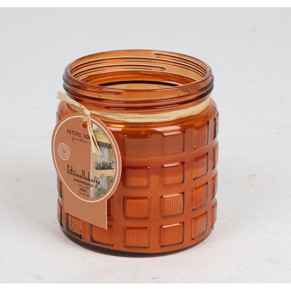 Citronellakerze im Glas 11x12 cm Mückenschutz Outdoor Duftkerze Kerzenglas - Bild 3 von 4