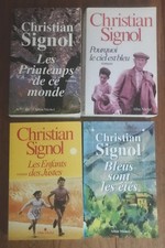 Lot 4 Romans CHRISTIAN SIGNOL - Grands formats -  Ed. Albin Michel