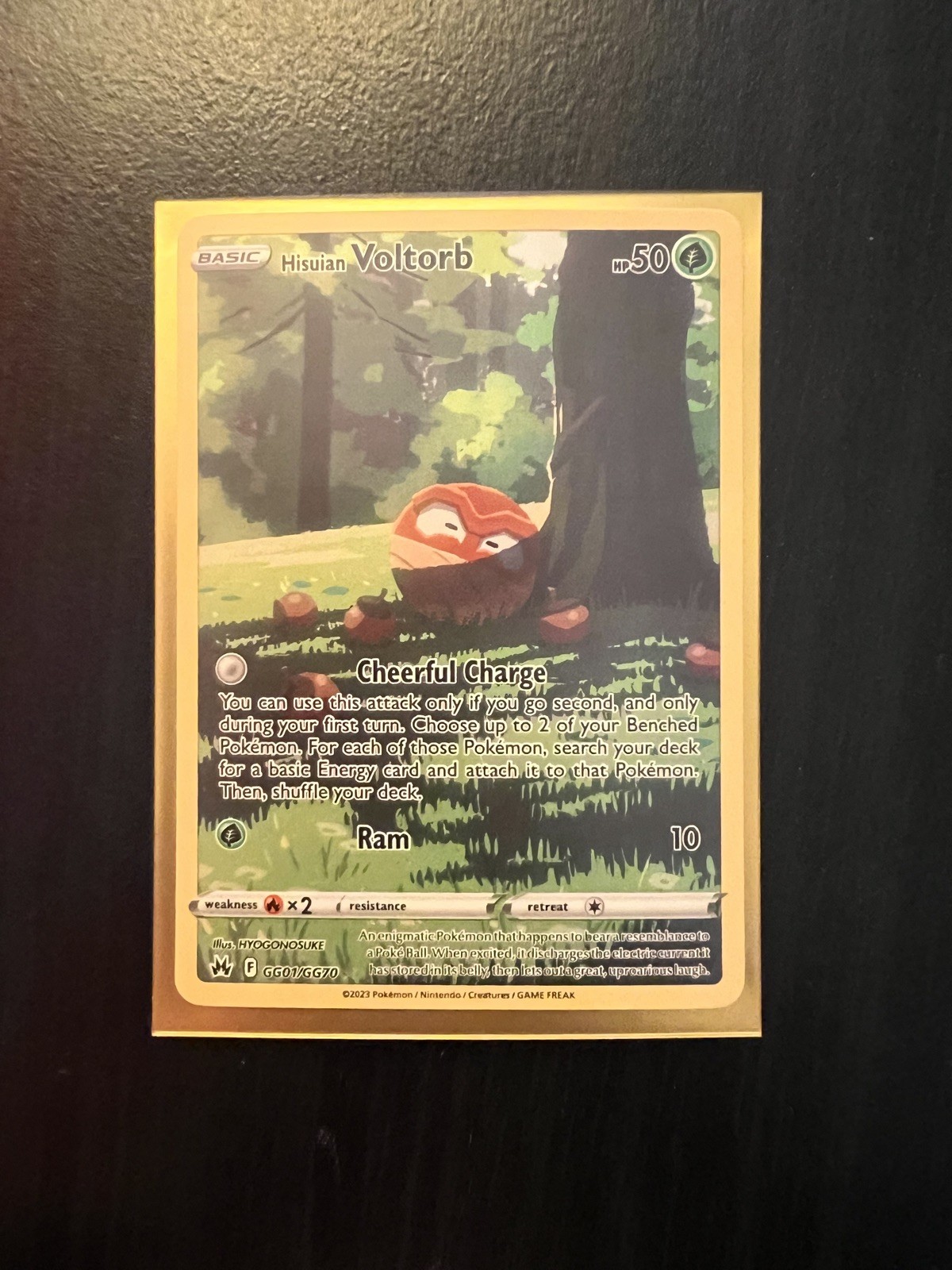 Pokemon Card - Hisuian Voltorb GG01/GG70 Crown Zenith Galarian Gallery NM