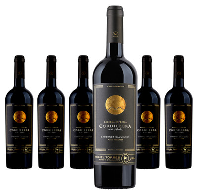 6 x Miguel Torres Chile Cordillera Cabernet Sauvignon Maipo Valley   2023