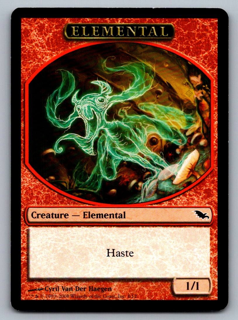 Elemental Token Shadowmoor SHM #4 Token NM