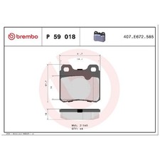Satz Bremsbeläge Bremsklötze hinten für Opel Astra F T92 Calibra A C89 id8341