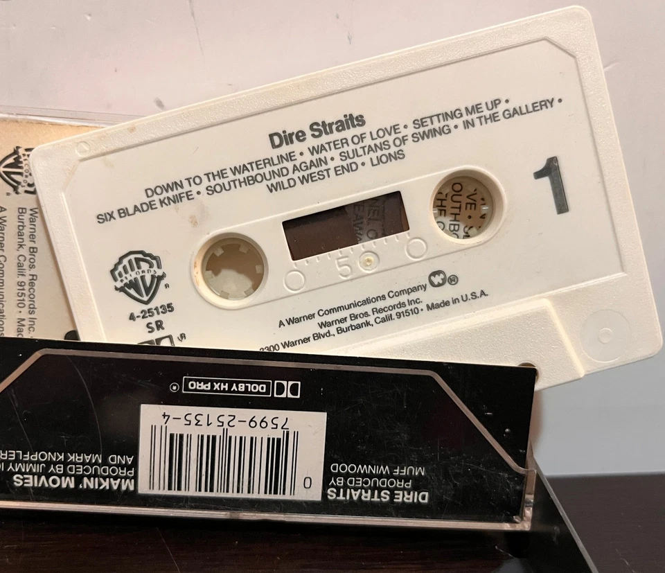 DIRE STRAITS - Self Titled & Makin' Movies (1987) - Cassette Tape - EX Condition - Image 3 of 3