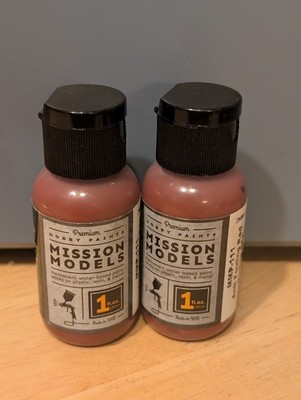 Mission Models (2) Acrylic Hobby Paints - Anti Fouling Red Norfolk - MMP 111
