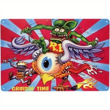 Vintage Rat Fink Retro American Tin Metal Signs Home D cor 8x12