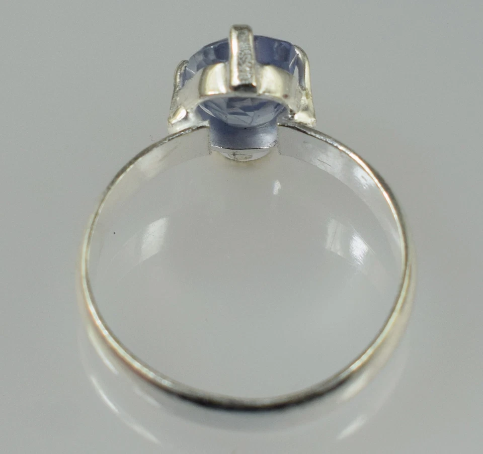 Natural 3.95 Ct Cushion Blue Sapphire Gemstone Certified Men's Ring See Video - Image 3 of 4