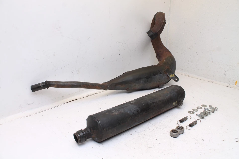 1980 - 1982 铃木 RS175 RS175T 排气消声器管罐 - 好 — 第 3/4 张图片