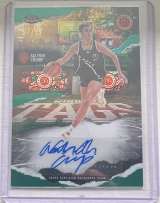 2025 Topps Chrome McDonald's All American Aaliyah Crump WT-ACR East Auto /99