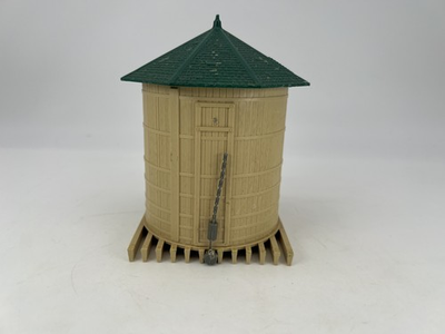 #ad #ad O Gauge Water Tower Building Tan Green Roof Model Railroad Accessory Fair $12.74