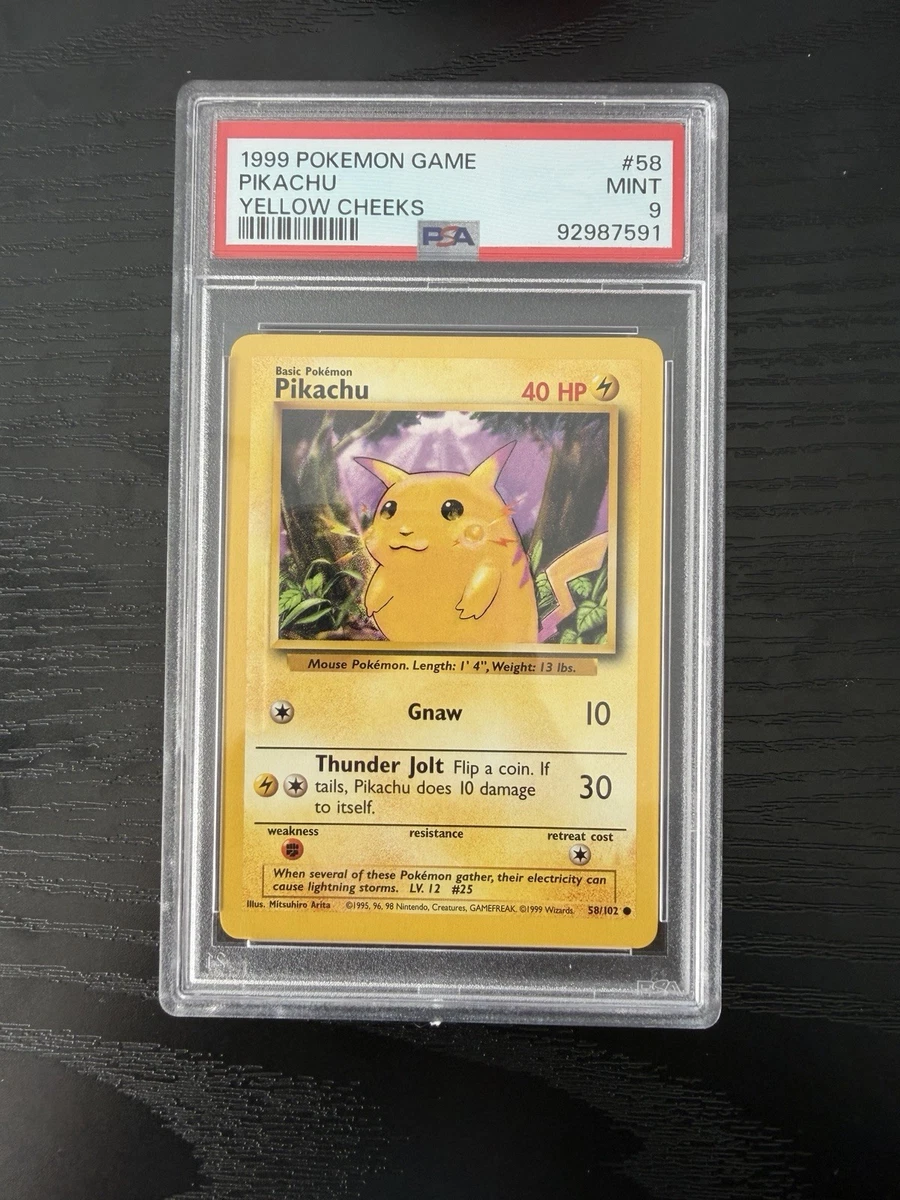 Pikachu Pokémon TCG Individual Trading Card Games Base Set in
