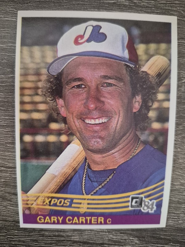 Gary Carter 1984 Donruss #55 Montreal Expos baseball card HOF 