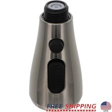 ABS Faucet Shower Head Replacement Easy Install G1/2 Nozzle Brushed Finish New