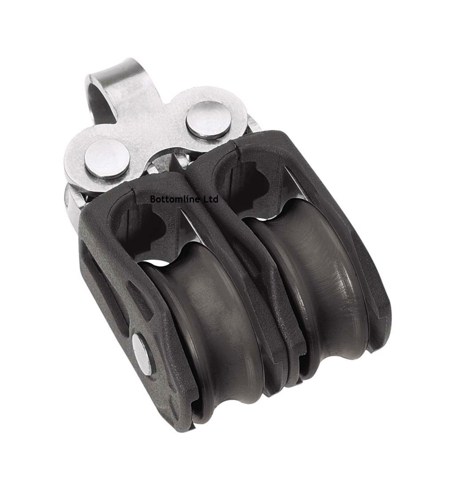 Barton Marine Size 0 Double Fixed Eye Block - 20mm - Ball bearing - N10210