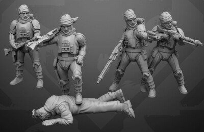 Star Wars Legion IG-Series Assassin Droid Operative Proxy Models 3d Printed