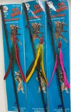 GO CAT DA BIRD ROD CAT TEASER TOY TURKEY FEATHER RODS COUNT OF 3 pull apart