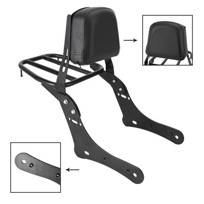 Sissy Bar Backrest with Luggage Rack For Kawasaki Vulcan S 650 VN650 2015-20