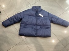 Ladies Maine Navy Blue Short Puffer Coat Size 16 Bnwt