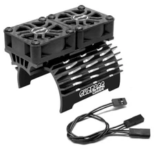 OGRC Dual 30mm RC Cooling Fans 27000 RPM RC Car Motor Heatsink with Metal Cov...