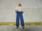 VTG 1968 Ken Barbie Doll Malaysia 12" Blond Blue Eyes Airplane Jump Suit Toy