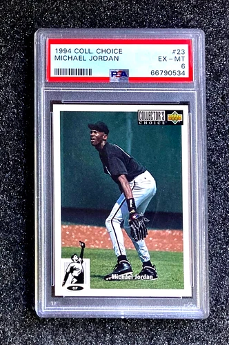 1994 Collector's Choice Michael Jordan #23 Birmingham Barons PSA 6 EX-MT