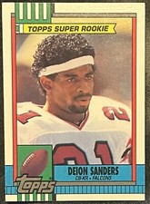 1990 Topps Super Rookie #469 Deion Sanders MINT!