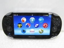 PlayStation PS Vita Console Crystal Black PCH-1000 Black OLED Console 