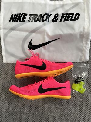 Nike Zoom Mamba 6 Size 9 Hyper Pink Orange With Bag And Spikes | eBay