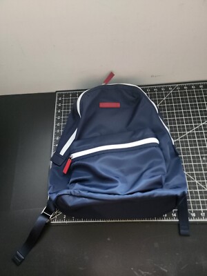 Tommy Hilfiger Backpack Bookbag School Bag Navy Blue Nylon Logo