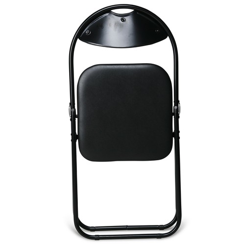 Chairs Studying Dining Office Event Chair Folding Padded FauxLeather Black White - Picture 9 of 39