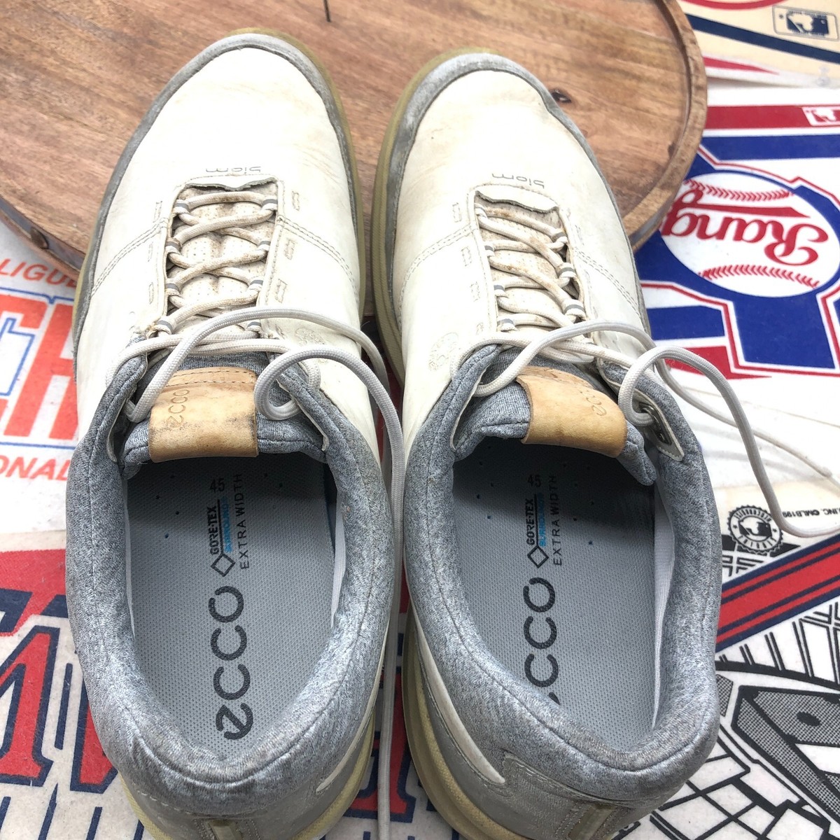 ECCO Mens Biom Hybrid 3 GoreTex Yak Leather Golf Shoes Size 11 EU