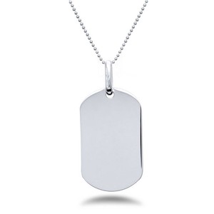 silver dog tags engraved