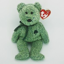 TY Beanie Baby - SHAMROCK the Irish Bear 8 inch - MWMTs Stuffed Animal Toy