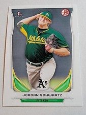 2014 Bowman Draft Baseball #DP119 Jordan Schwartz Oakland Athletics