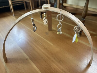 Wooden Activity Gym For Baby Floor Time Foldable Space Saving