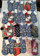 Women's Size 4-10 Fashion Novelty Low Cut  Crew Socks NWT 23 pairs