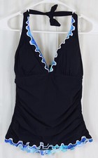 Profile by Gottex Women's Standard Halter V-Neck Tankini Top Swimsuit Size US 8