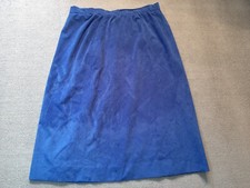 Bleyle Vintage Women’s Skirt Size 14 Blue Made in USA knee length